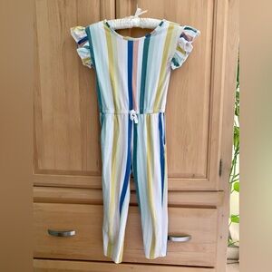Tea Collection Multicolor Libson Striped Jumpsuit Romper Sz7